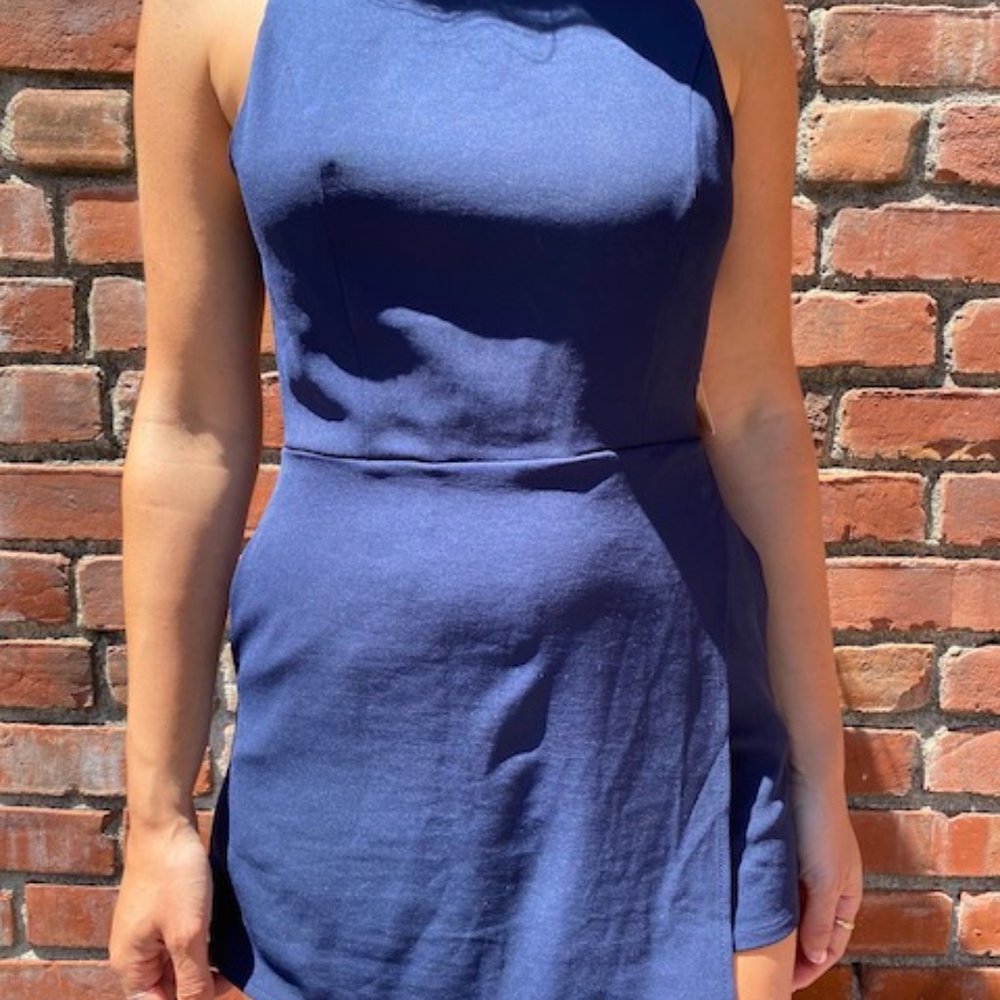 Blue Work Romper